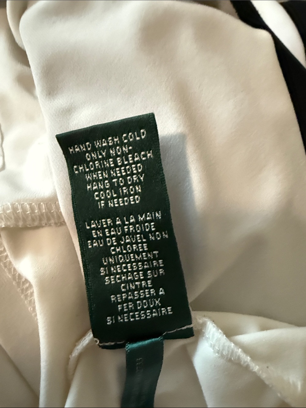 Lauren Ralph Lauren Black and White Colorblock Boatneck Midi Dress - Picture 6 of 6